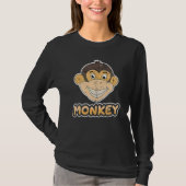 Zoo Animal Monkey   Chimpanzee Cute Monkey Tシャツ (正面)