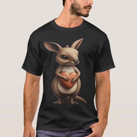 Zoo Animals For Children Cute Kangaroo Australia C Tシャツ (正面)