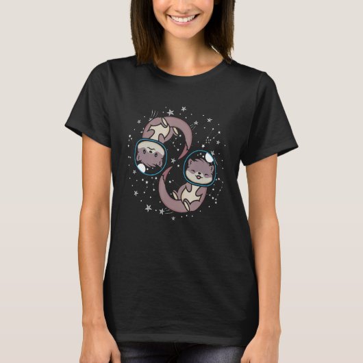 Zoo Astronomy Animal  Astronaut Space Astronaut Ot Tシャツ (正面)