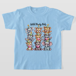 Zoo Birthday Party Animals, Fun Party Animal Squad Tシャツ
