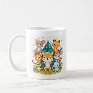 「Zoo Brew: Kids よくはしゃぐ Animal Muggs Set」 コーヒーマグカップ