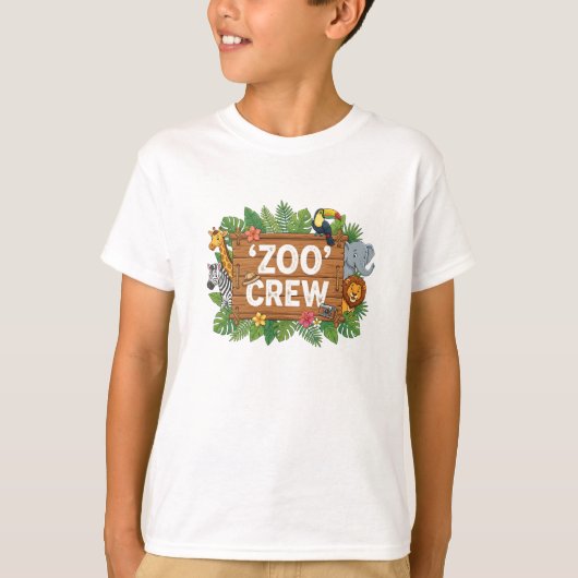 Zoo Crew お揃いファミリーグッズ ママ 兄 Tシャツ (正面)