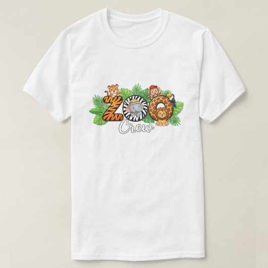 Zoo Crew お揃いファミリーTシャツ ママ 兄 Tシャツ (デザイン正面)