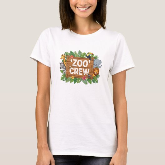 Zoo Crew お揃いファミリーTシャツ ママ 兄 Tシャツ (正面)