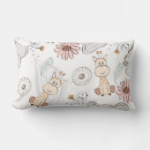 Zoo Friends Lumbar枕13インチx 21インチ ランバークッション (正面)