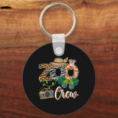 Zoo Giraffe Crew Safari Animal Zoo Keeper Kids Fie キーホルダー (正面)