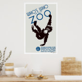 Zoo Guide Monkey 1937 WPA ポスター (キッチン)