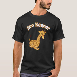 Zoo Keeper Giraffe Safari Animal Tシャツ