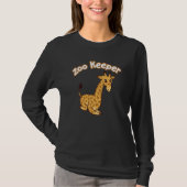 Zoo Keeper Giraffe Safari Animal Tシャツ (正面)