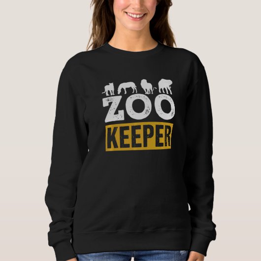 Zoo Keeper Zookeeper Job Keeping Zookeepping スウェットシャツ (正面)