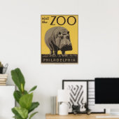 Zoo PhiladelphiaのヴィンテージWPAポスターにアクセス ポスター (ホームオフィス)