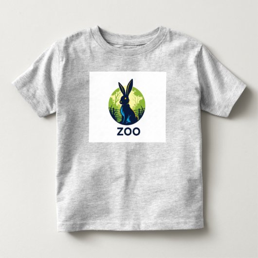 Zoo Rabbit Adventuresロゴ トドラーTシャツ (正面)