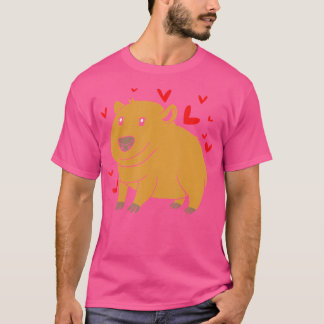 Zoo Rodent I Love Capybara Tシャツ
