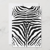 Zoo Safari Animals 3rd Birthdayパーティーfor Boy 招待状 (裏面)