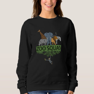 Zoo Squad Animals Zoo Zookeeping スウェットシャツ