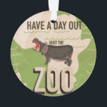 Zoo Vintage Travel Posterを参照する。 オーナメント<br><div class="desc">Zoo Vintage Travel Posterを訪れなさい。グアドレクラシックープ旅行ポスター。</div>