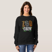 Zoocrew Zoo Crew African Animals Zebra Giraffe Gru スウェットシャツ (正面フル)