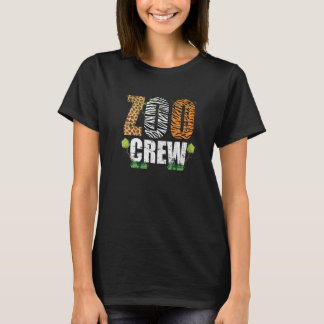 Zoocrew Zoo Crew African Animals Zebra Giraffe Gru Tシャツ