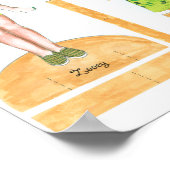 ZooeyとGenesis紙の人形セット – ま遊たはディスプレイ ポスター (角)