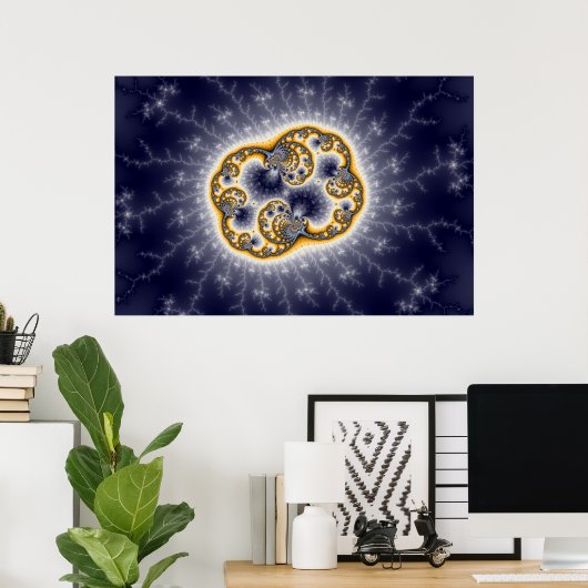 Zooh – フラクタル ポスター (ホームオフィス)