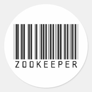 Zookeeperバーコード ラウンドシール