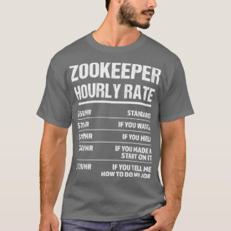 Zookeeper時給おもしろい誕生日 Tシャツ