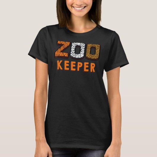 Zookeeper African Savanna Zebra Animal Wild Safari Tシャツ (正面)