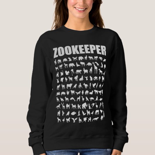 Zookeeper  Animal Keeper Saying Zoo Keeper スウェットシャツ (正面)
