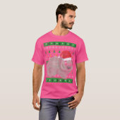 Zookeeper Australia動物の醜いクリスマスウォンバット Tシャツ (正面フル)