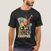Zookeeper Costume African Animals Savanna Zoo Keep Tシャツ (正面)
