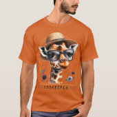 Zookeeper Giraffe Safari Zoo Keepeer - creative 1 Tシャツ (正面)