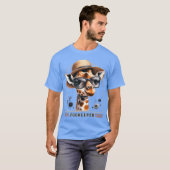 Zookeeper Giraffe Safari Zoo Keepeer - print Tシャツ (正面フル)