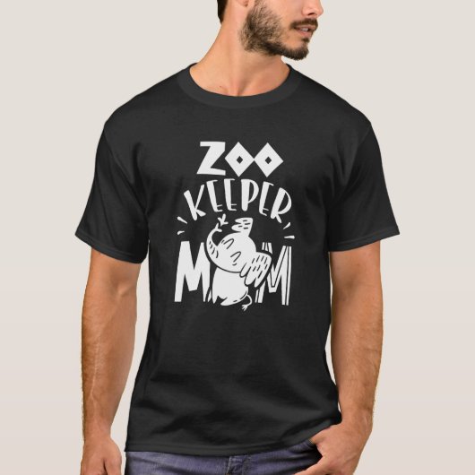 Zookeeper Mom Job Zoo Keeper Zookeepping Keeping Tシャツ (正面)