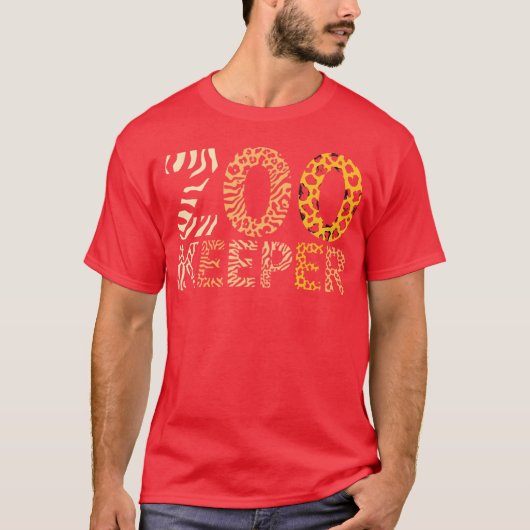Zookeeper Zoo Animals Safari Zoo Keeper - design 2 Tシャツ (正面)