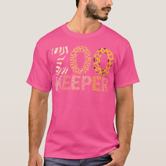Zookeeper Zoo Animals Safari Zoo Keeper - design Tシャツ (正面)
