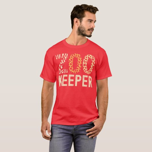 Zookeeper Zoo Animals Safari Zoo Keeper - style Tシャツ (正面フル)
