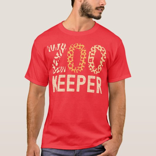 Zookeeper Zoo Animals Safari Zoo Keeper - style Tシャツ (正面)