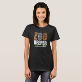 Zookeeper Zoo Keeper African Animals Zebra Giraffe Tシャツ (正面フル)