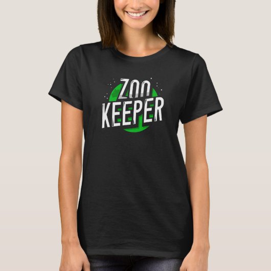 Zookeeper Zookeepping Keeping Zoo Keeper Job Tシャツ (正面)