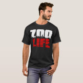 ZooLifeの都市景観の赤 Tシャツ (正面フル)