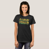 Zoologist African Wildlife Animal Safari Squad Tシャツ (正面フル)