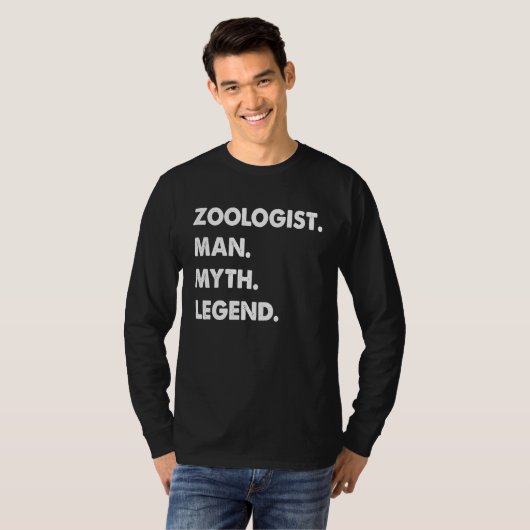 Zoologist Man Myth Legend Tシャツ (正面フル)