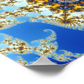 Zoom04コンポジット8 +ボックスブルー ポスター (角)