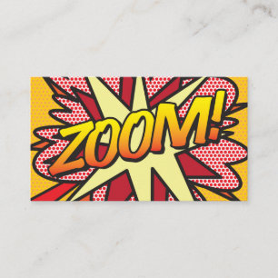 ZOOM ファン・レトロ・コミック・ブック 名刺