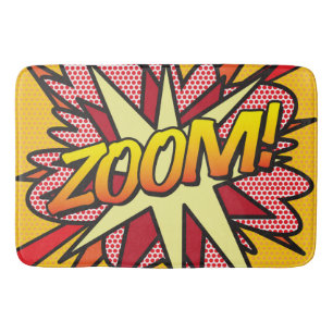 ZOOM ファン・レトロ・コミック・ポップアート バスマット