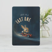 Zoom Bunny – 誕生日パーティーの招待 招待状 (スタンド正面)