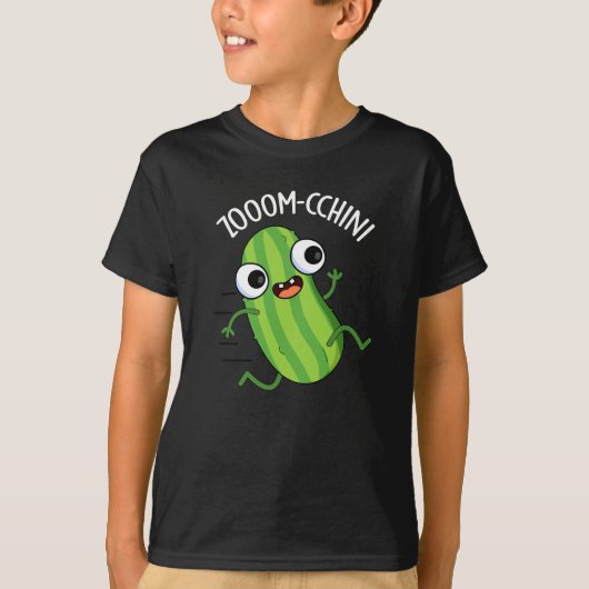 Zoom-cchini おもしろい Zuchini Punダークブルー Tシャツ (正面)