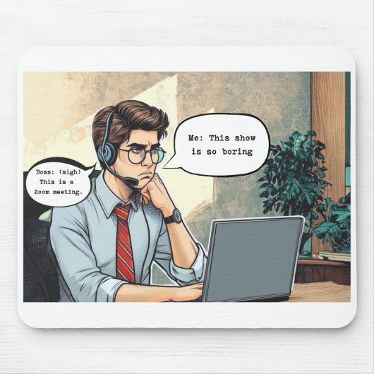 'Zoom Gloom'マウスパッド マウスパッド (正面)