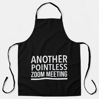Zoom meetings inspirational funny gifts エプロン