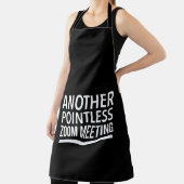Zoom meetings inspirational funny gifts エプロン (インサイチュ)